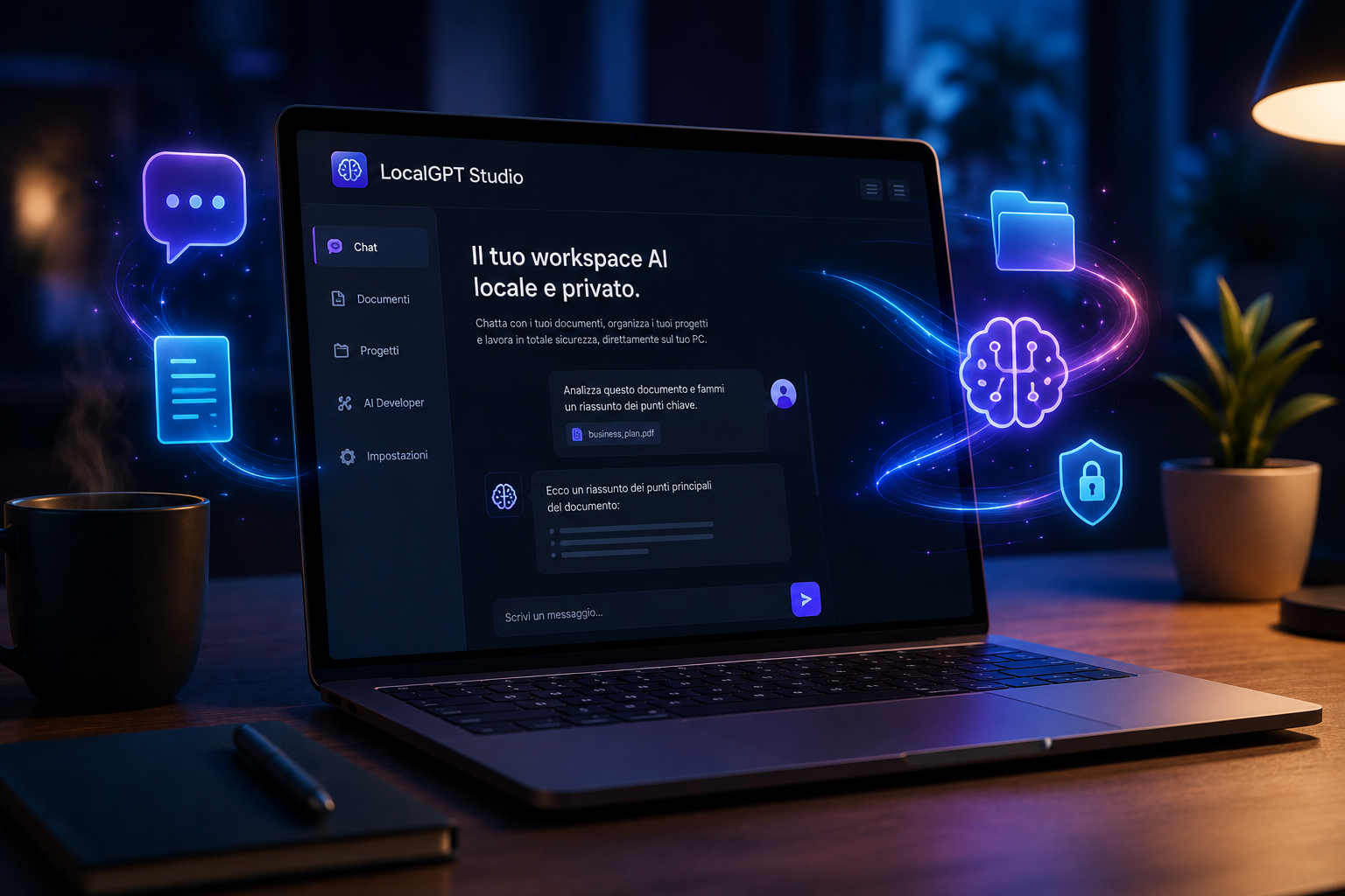 Interfaccia LocalGPT Studio